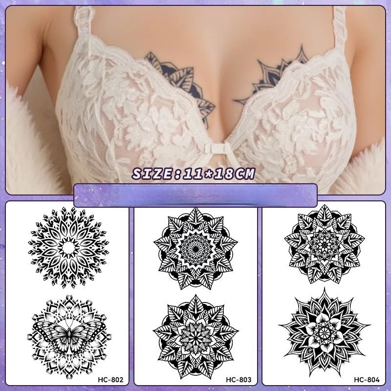 Nipple Cover Pasties - Tatuagens temporárias de suco de ervas